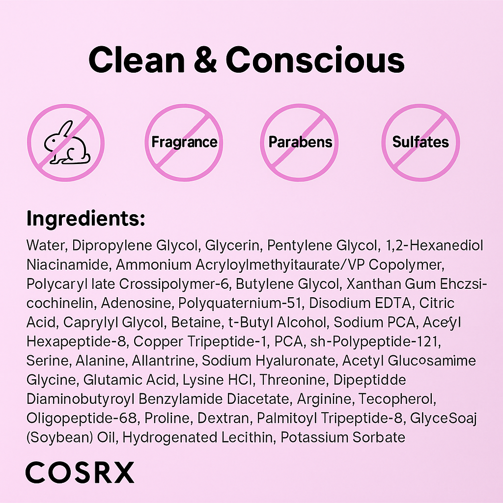 COSRX 6 Peptide Skin Booster Serum 150ml | K-Beauty Anti-Aging Firming Serum