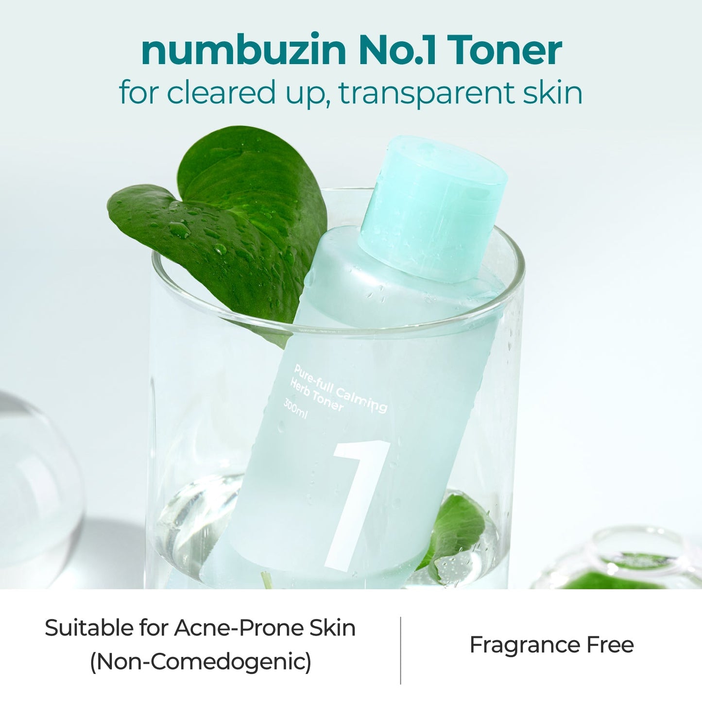 No.1 Pure-full Calming Herb Toner 300ml | Numbuzin