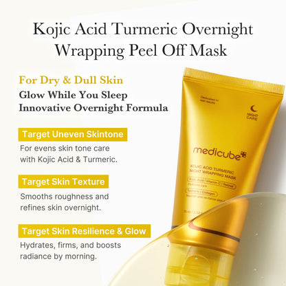 [MEDICUBE] Kojic Acid Turmeric Night Wrapping Mask 75ml