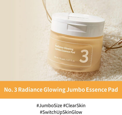 No.3 Radiance Glowing Jumbo Essence Pad | Numbuzin