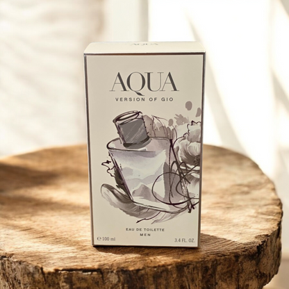 Aqua Perfume for Men – Inspired by Gio | Fresh, Masculine & Long-Lasting Scent
