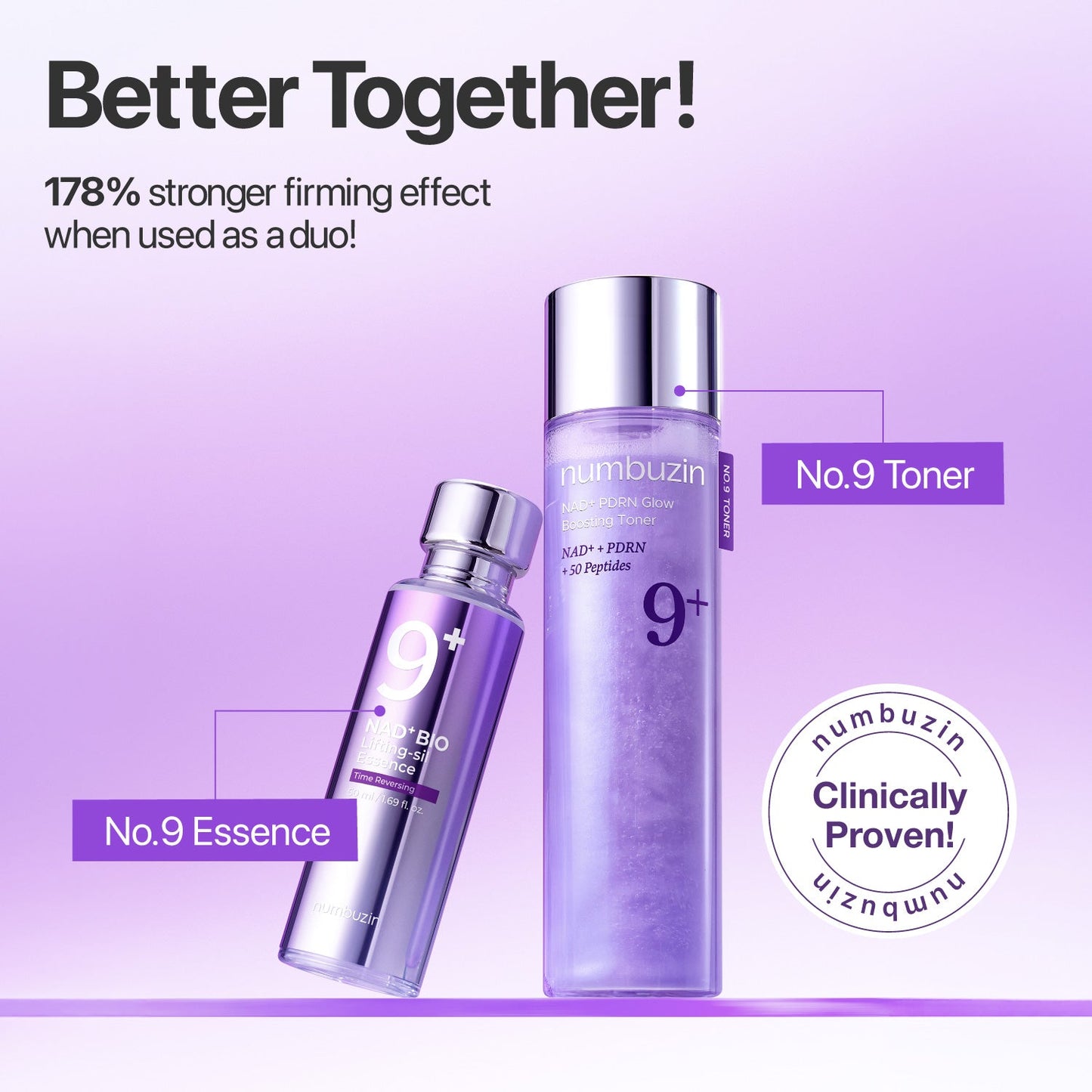 No.9 NAD PDRN Glow Boosting Toner 150ml | Numbuzin Radiance
