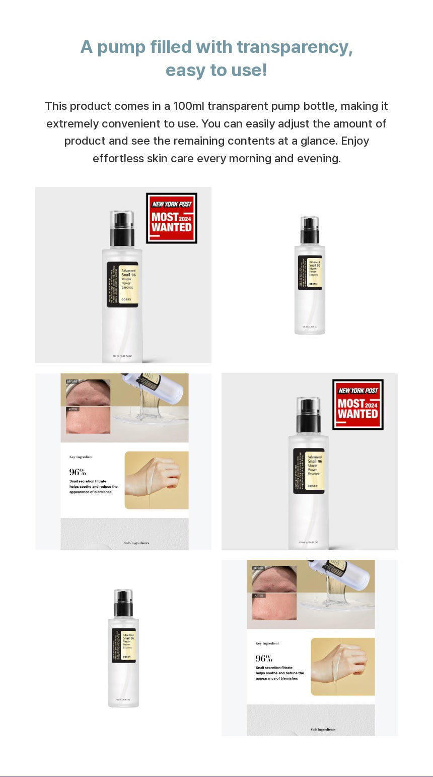 COSRX Advanced Snail 96 Mucin Power Essence 100ml