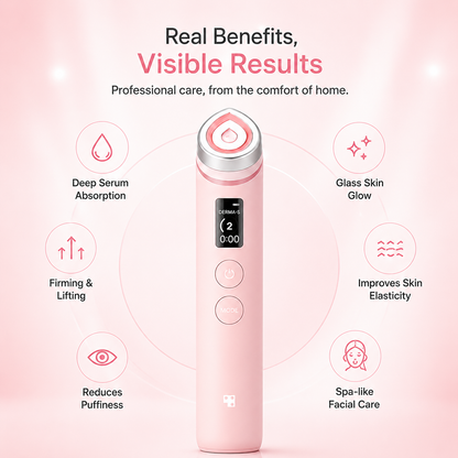 AGE-R Booster Pro — DERMA-S Multi-Mode Skin Device (Pink)