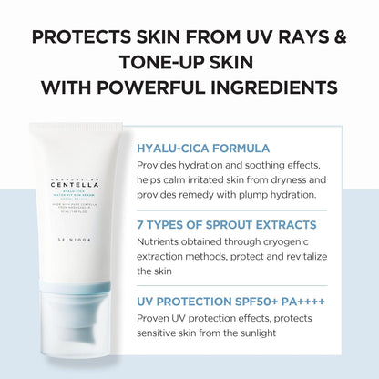 Skin1004 Madagascar Centella Hyalu-Cica Water-Fit Sun Serum SPF50+ PA++++ 50ml