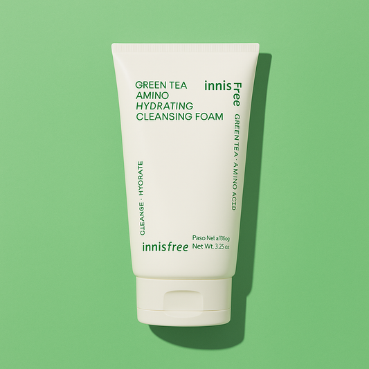 [ INNISFREE ] Green Tea Amino Acid Cleansing Foam (150g / 5.07 oz)