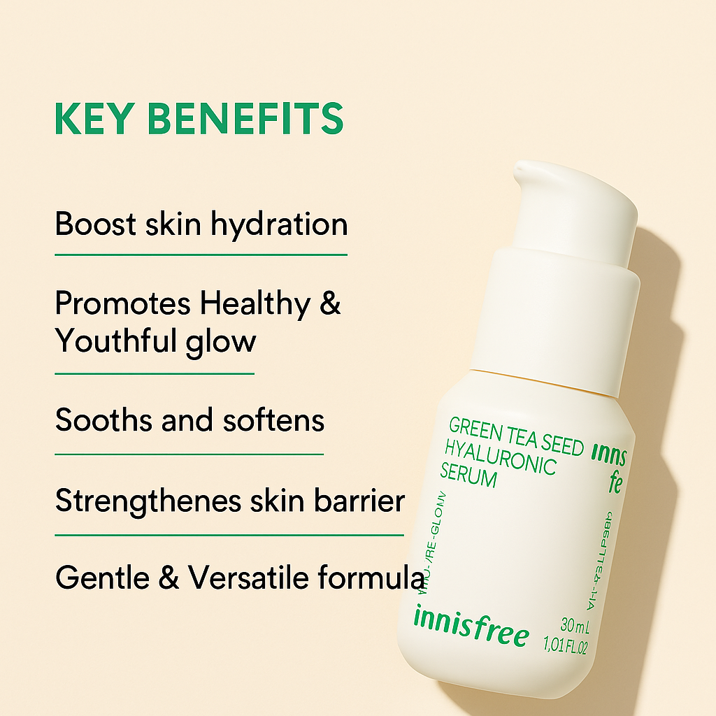 [ INNISFREE ] Green Tea Seed Hyaluronic Serum (50ml)
