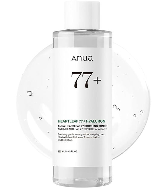 Anua Heartleaf 77% Soothing Toner 250ml | K-Beauty Calming pH-Balancing Toner for Sensitive Skin