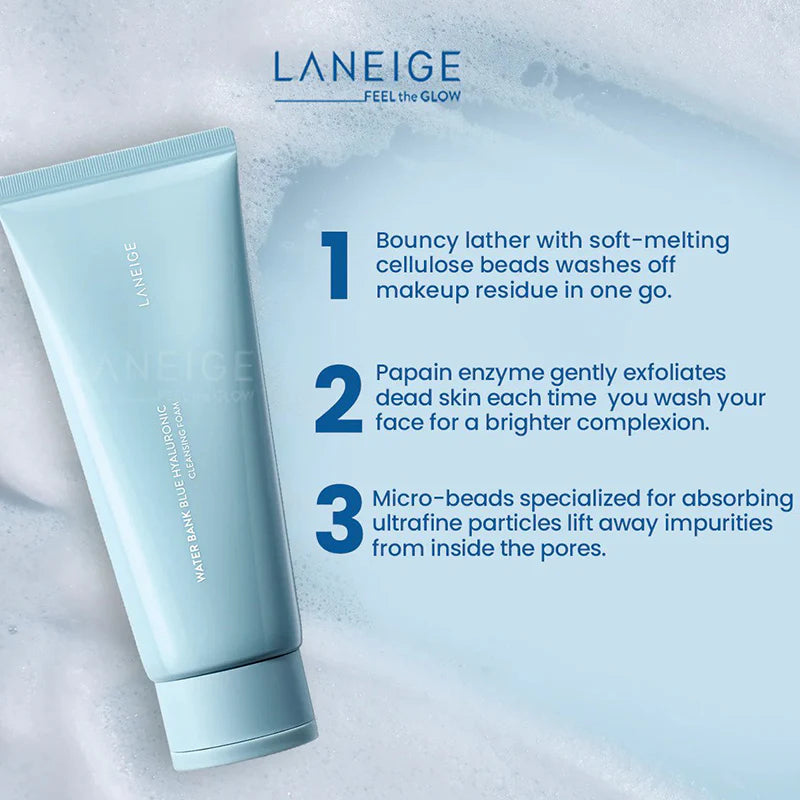 [ LANEIGE ] Water Bank Cleansing Foam (150ml)