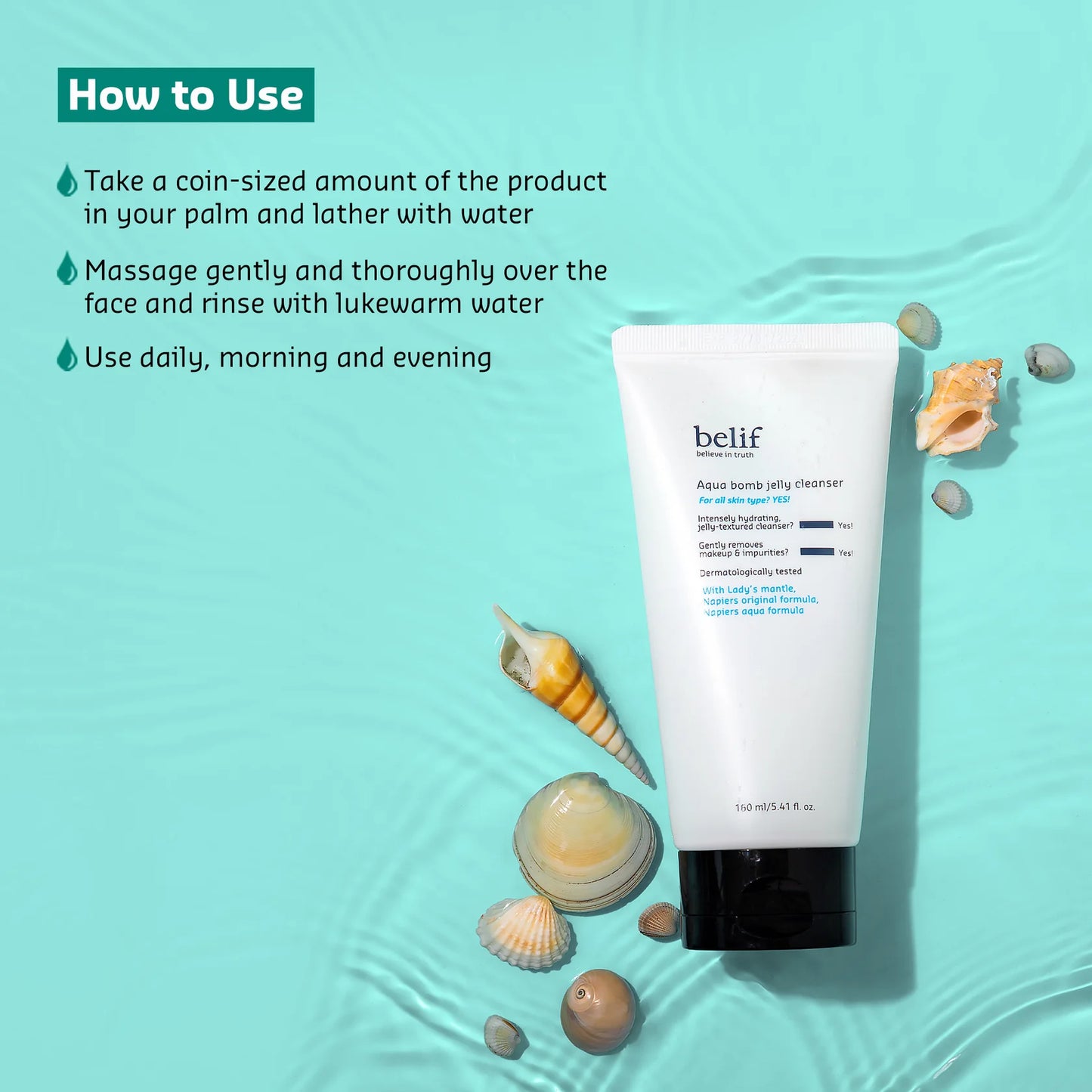 [ BELIF ] Aqua Bomb Jelly Cleanser (150ml)