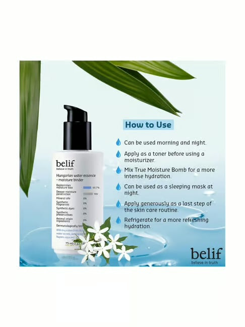 [ BELIF ] Hungarian Water Essence – Moisture Binder (75ml)