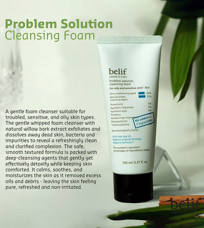[ BELIF ] Problem Solution Cleansing Foam (150ml)