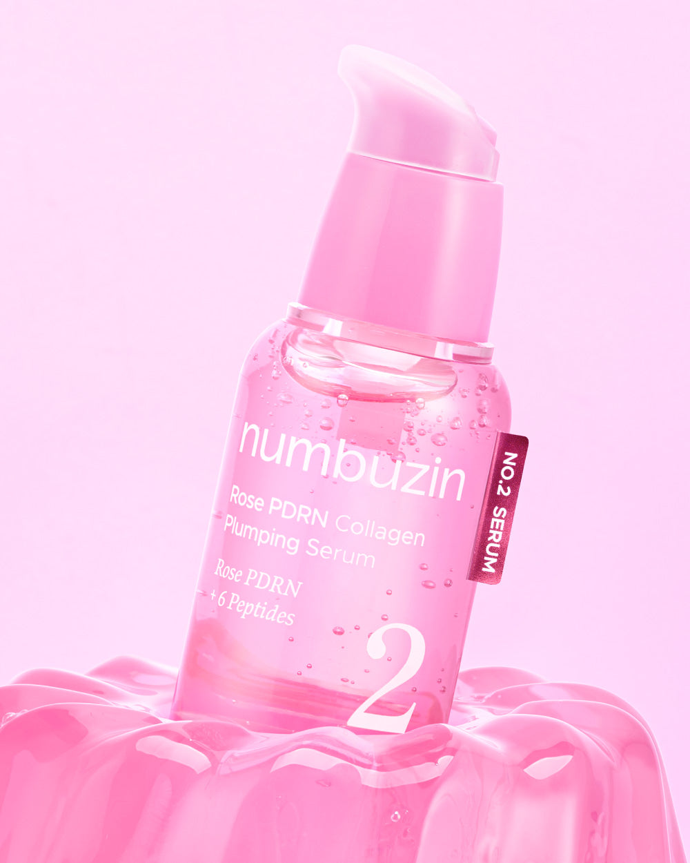 No.2 Rose PDRN Collagen Plumping Serum 30ml | Numbuzin