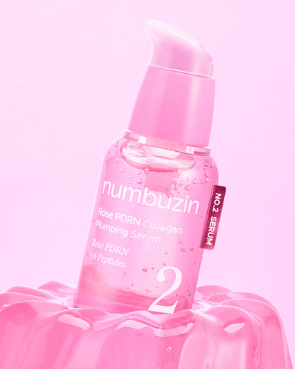 No.2 Rose PDRN Collagen Plumping Serum 30ml | Numbuzin