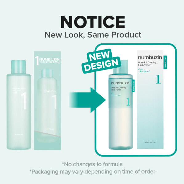 No.1 Pure-full Calming Herb Toner 300ml | Numbuzin