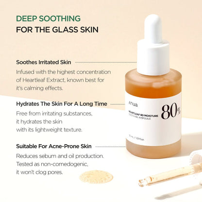 Anua Heartleaf 80% Soothing Ampoule 30ml