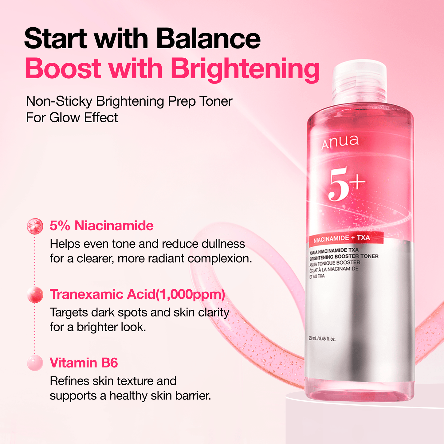 NIACINAMIDE TXA Brightening Booster Toner 250ml | Anua
