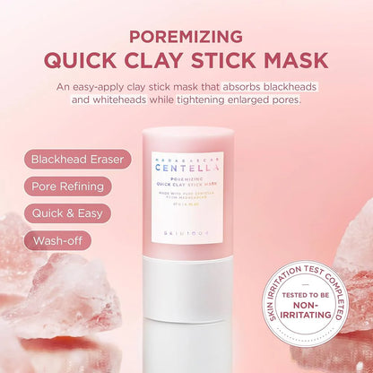 Skin1004 Centella Poremizing Quick Clay Stick Mask – Pore-Refining Spot Mask